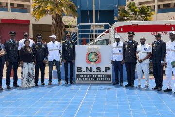 Visite à l’état major de la Brigade Nationale des sapeurs Pompiers.