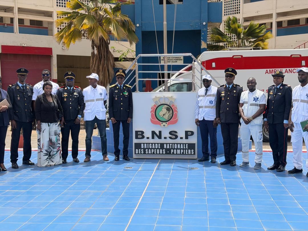 Visite à l’état major de la Brigade Nationale des sapeurs Pompiers.